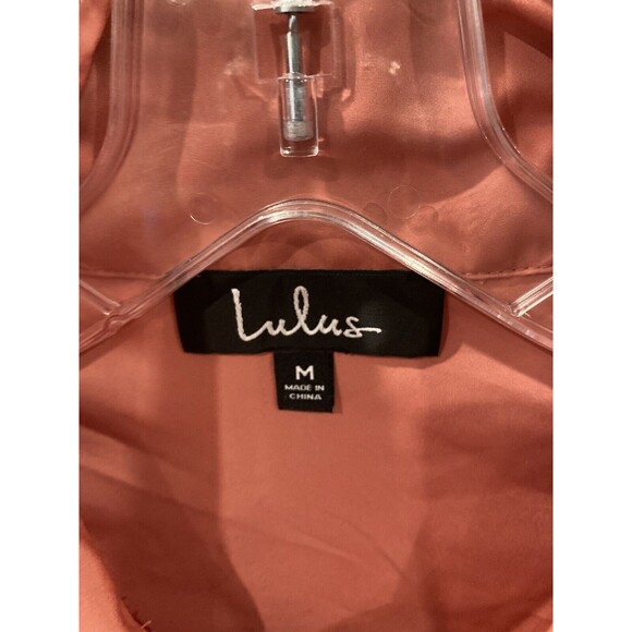 Lulus Jacket Womens Size Medium Mauve Pink Pullover Long 1/2 Zip - Picture 2 of 4